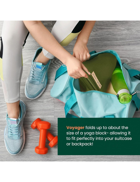 Esterilla de Yoga JadeYoga Voyager Antideslizante Verde Oliva