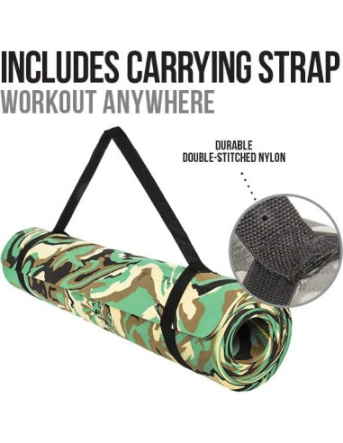 Alfombrilla de Yoga Ecológica Victor Fitness Gris 182.88x66.04cm