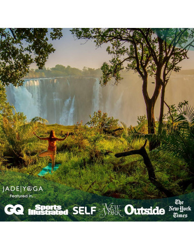 Esterilla de Yoga JadeYoga Voyager Antideslizante Verde Oliva