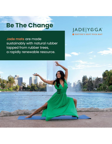 Esterilla de Yoga JadeYoga Voyager Antideslizante Verde Oliva