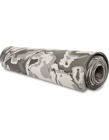 Alfombrilla de Yoga Ecológica Victor Fitness Gris 182.88x66.04cm