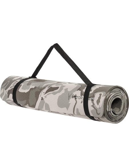 Alfombrilla de Yoga Ecológica Victor Fitness Gris 182.88x66.04cm