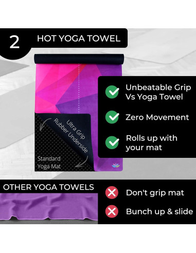 Esterilla de Yoga Plyopic 3-en-1 Antideslizante 177.8x61cm