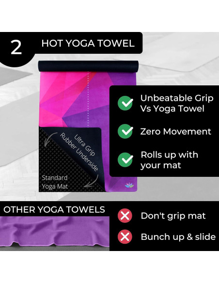 Esterilla de Yoga Plyopic 3-en-1 Antideslizante 177.8x61cm