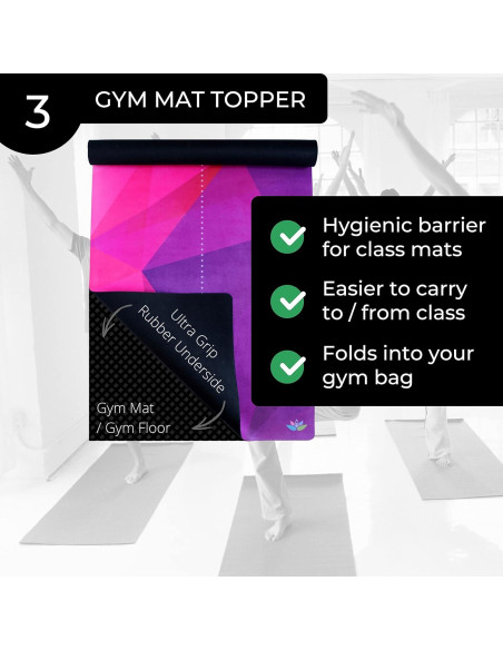 Esterilla de Yoga Plyopic 3-en-1 Antideslizante 177.8x61cm