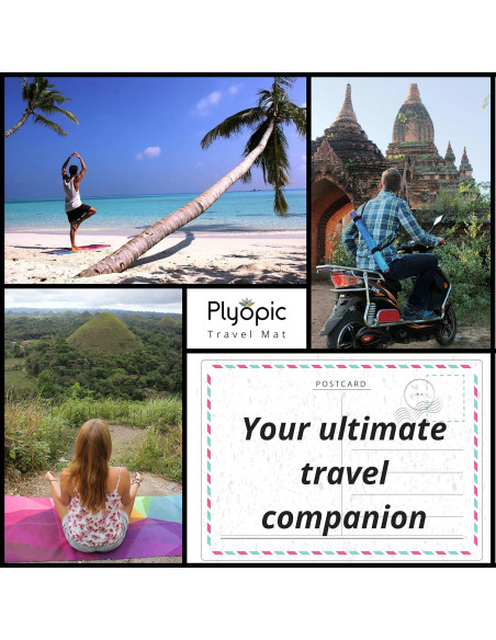 Esterilla de Yoga Plyopic 3-en-1 Antideslizante 177.8x61cm