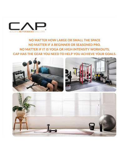 Alfombrilla de Yoga Antideslizante Cap Barbell 3mm Azul