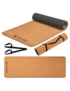 Alfombrilla de Yoga de Corcho Peaksee Antideslizante 182x61cm