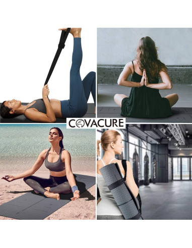 Esterilla de Yoga Antideslizante Covacure 182.88x66.04cm 8mm
