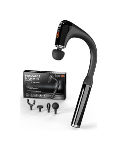 Pistola de Masaje Jonsoo 10MM con Mango Extensible y 4 Cabezas