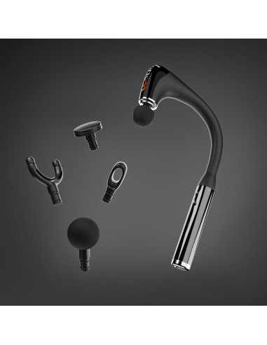 Pistola de Masaje Jonsoo 10MM con Mango Extensible y 4 Cabezas