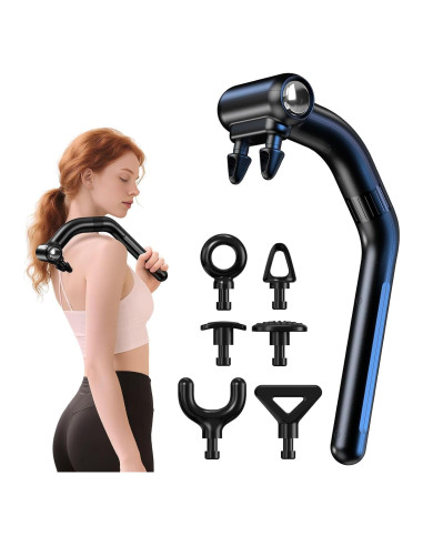 Pistola de Masaje de Percusión LC-HZLJ PH-M502 12 Cabezas 6 Velocidades