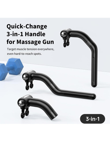 Pistola de Masaje de Percusión LC-HZLJ PH-M502 12 Cabezas 6 Velocidades