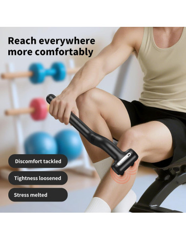 Pistola de Masaje de Percusión LC-HZLJ PH-M502 12 Cabezas 6 Velocidades