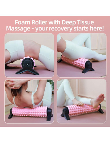 Rodillo de Espuma RUNWE 53 cm con Soporte Antideslizante