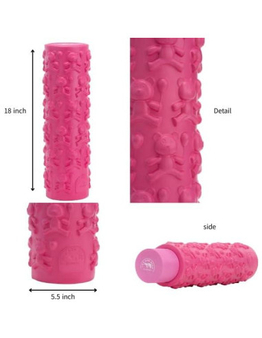 Rodillo de Espuma 45.72 cm FOX AND BEAR GLOBAL Rosa Brillante