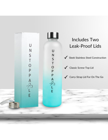 Botella de Agua Tritan 0.95L Bright Line Eating - Libre BPA