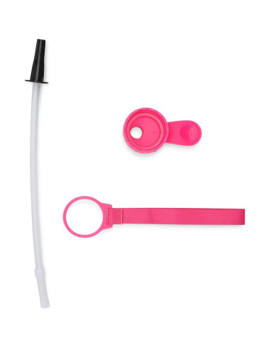 Jarra de Agua Hydra Cup Rosa 3.78L Motivacional con Pajilla