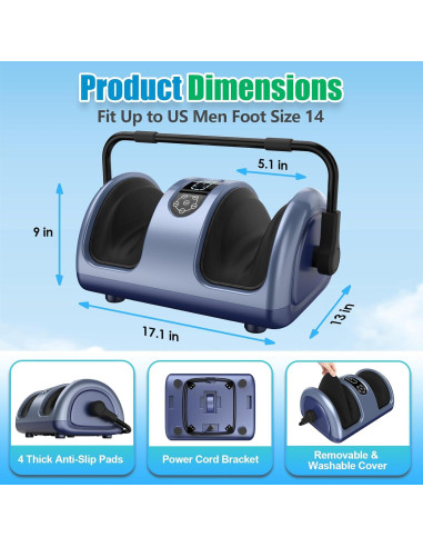 Masajeador de pies Shiatsu SLOTHMORE CO-1025 con calor