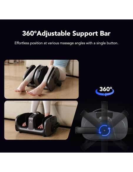 Masajeador de pies EaseZen con calor y vibración ajustable