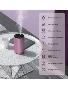 Difusor de Aceite Esencial Sin Agua INXDOLHOM Rosa 20ml 2