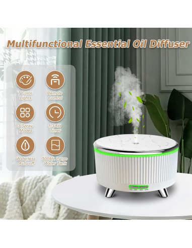 Difusor de Aceite Esencial Vinfucher 500ml con Control Remoto