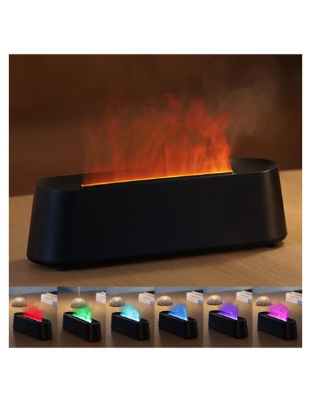 Difusor de Aceite Esencial Yaledi 250ml Chimenea Control Remoto