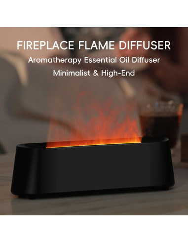 Difusor de Aceite Esencial Yaledi 250ml Chimenea Control Remoto