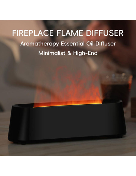 Difusor de Aceite Esencial Yaledi 250ml Chimenea Control Remoto