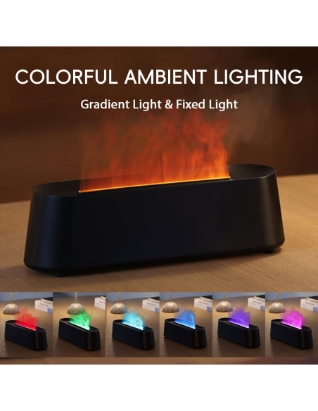 Difusor de Aceite Esencial Yaledi 250ml Chimenea Control Remoto