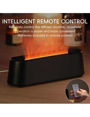 Difusor de Aceite Esencial Yaledi 250ml Chimenea Control Remoto