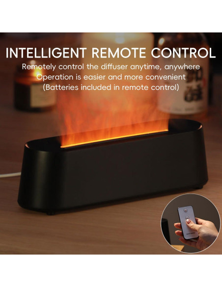 Difusor de Aceite Esencial Yaledi 250ml Chimenea Control Remoto