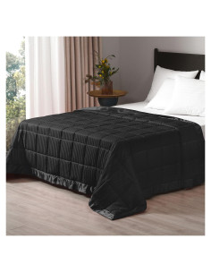 Manta con Peso King downluxe 8.16 kg Lavable Negro 274x229 cm