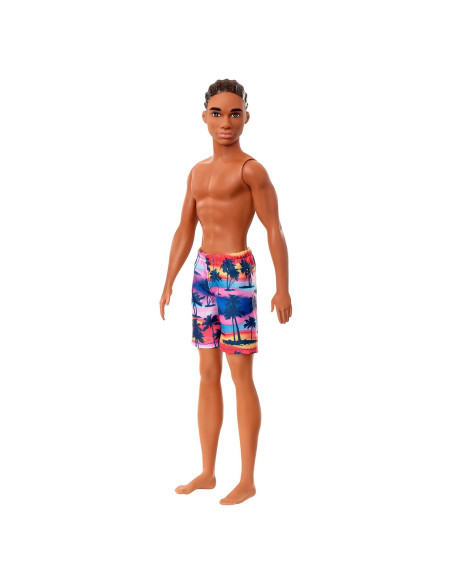 Muñeca Ken de Playa Mattel con Traje de Baño Tropical 3-8 Años