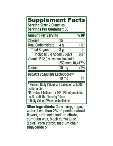 Gominolas Probioticas Align 60 Unidades Alivio Hinchazón
