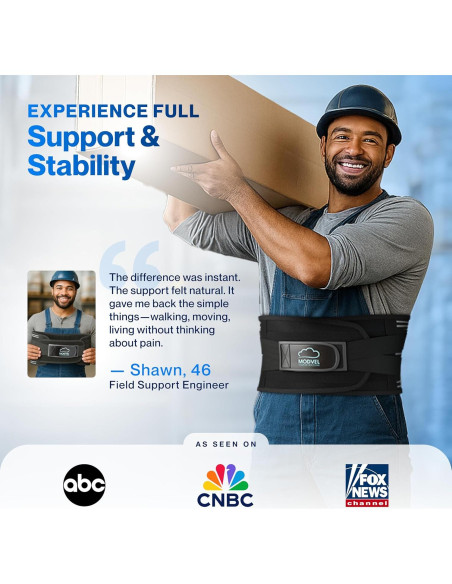 Faja de Soporte Lumbar Modvel para Dolor de Espalda Baja - M