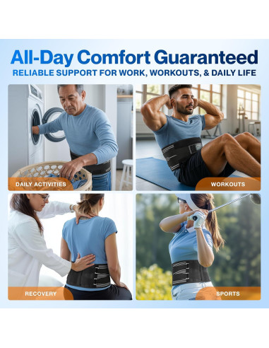 Faja de Soporte Lumbar Modvel para Dolor de Espalda Baja - M