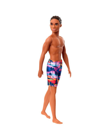 Muñeca Ken de Playa Mattel con Traje de Baño Tropical 3-8 Años