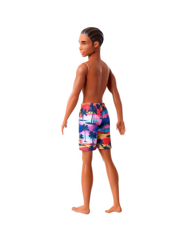 Muñeca Ken de Playa Mattel con Traje de Baño Tropical 3-8 Años