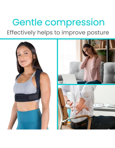 Corrector de Postura Vive Health - Faja Ajustable para Espalda