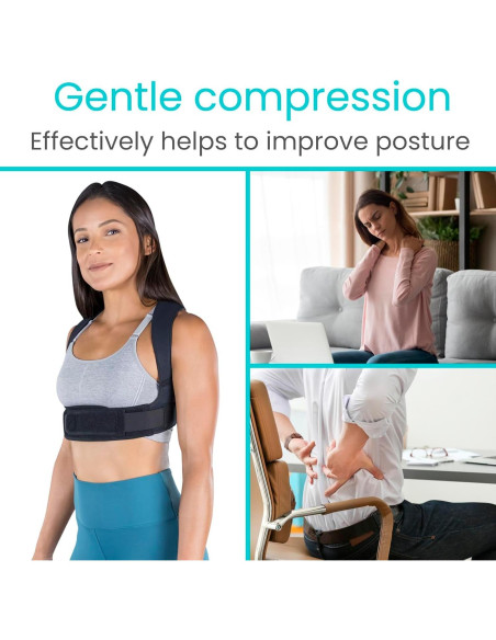 Corrector de Postura Vive Health - Faja Ajustable para Espalda