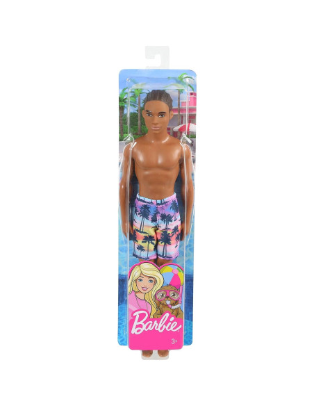 Muñeca Ken de Playa Mattel con Traje de Baño Tropical 3-8 Años