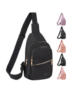 Bolso Cruzado Bandolera AIKELIDA Negro 29x16x7.9 cm