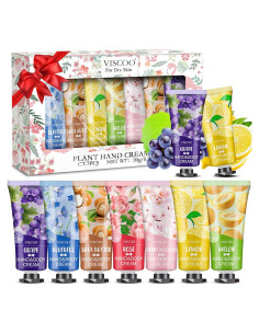 Set de 7 Cremas de Manos Hidratantes Loción Natural Viaje