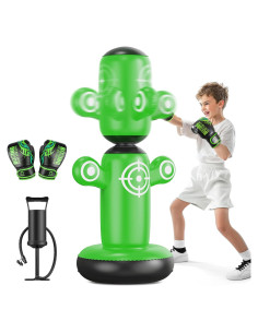 Saco de Boxeo Inflable QPAU 360 para Niños 162.5 cm