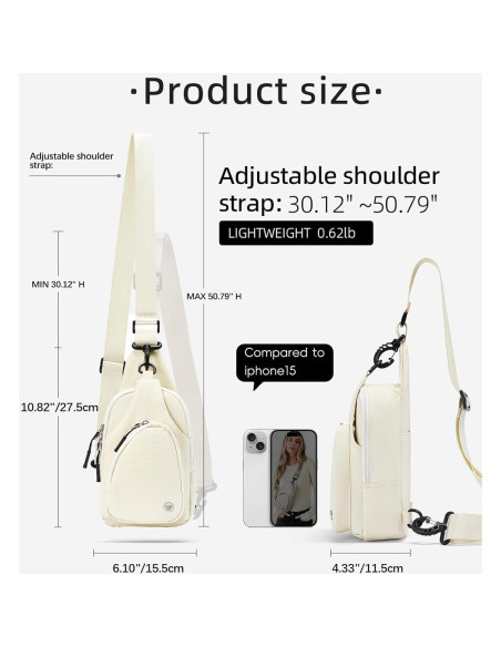 Bolso Cruzado Pequeño Westbronco para Mujer Nylon Impermeable