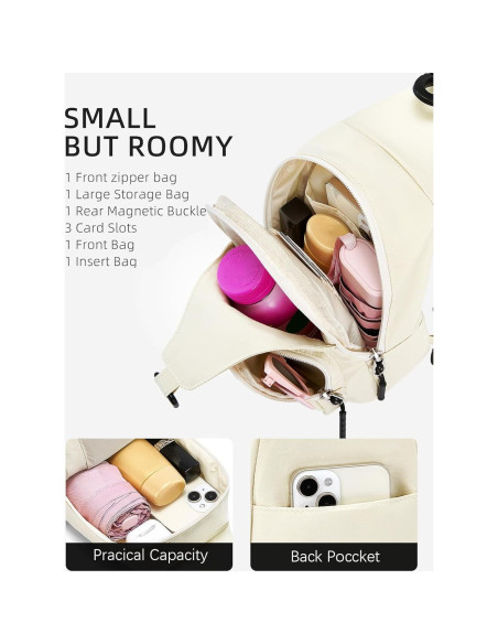 Bolso Cruzado Pequeño Westbronco para Mujer Nylon Impermeable