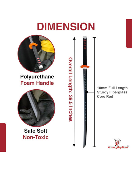 Katana Réplica Wado Ichimonji Réplicas de Armory 100 cm