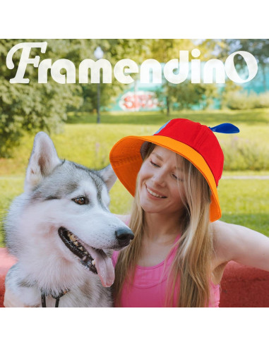 Sombrero de Pescador Framendino con Hélice Arcoíris 57 cm
