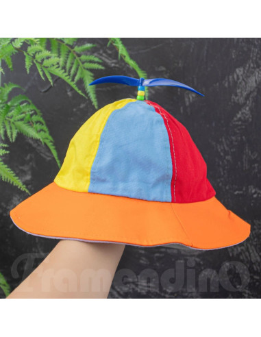 Sombrero de Pescador Framendino con Hélice Arcoíris 57 cm